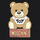  تيشيرت بشعار تيدي باللون الأسود للبنات, 1, hi-res