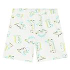 Younger Boys Ivory Dino Shorts, 1, hi-res