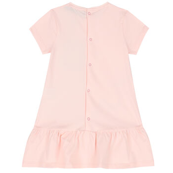 Younger Girls Pink Logo Bag Dress
