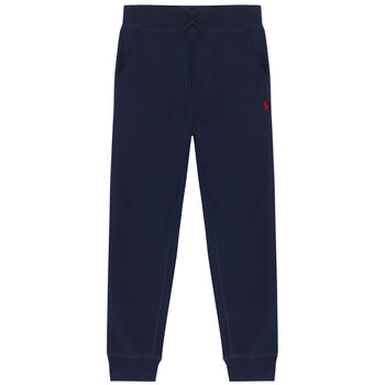 Boys Navy Logo Joggers