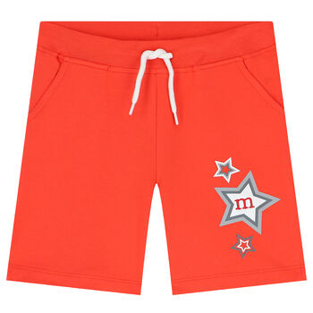 Boys Red Logo Shorts