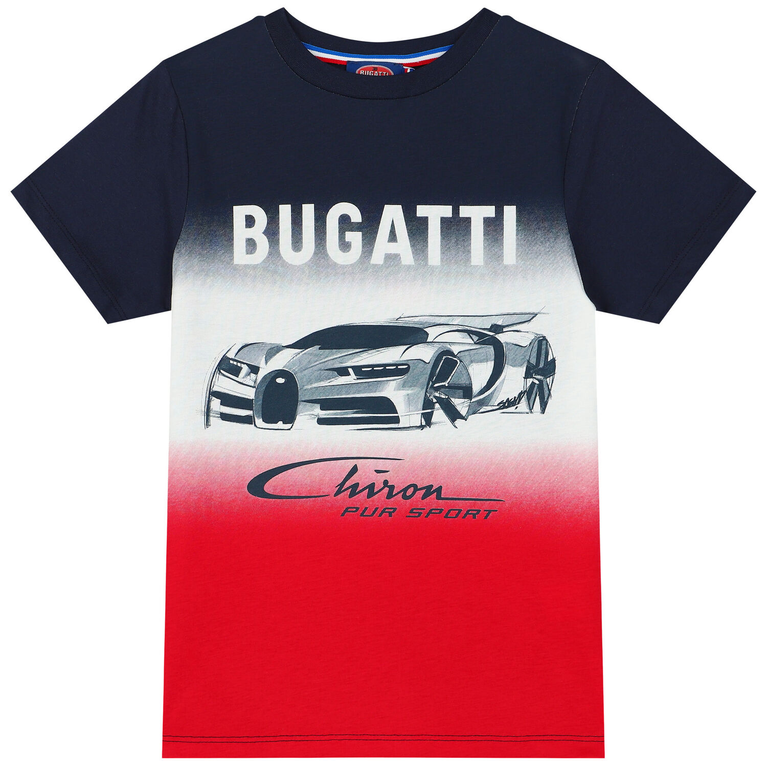 تيشيرت بالشعار باللون الكحلى والابيض والاحمر للاولاد, 2, hi-res