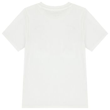 تيشيرت بشعار تيدى بير باللون الابيض 