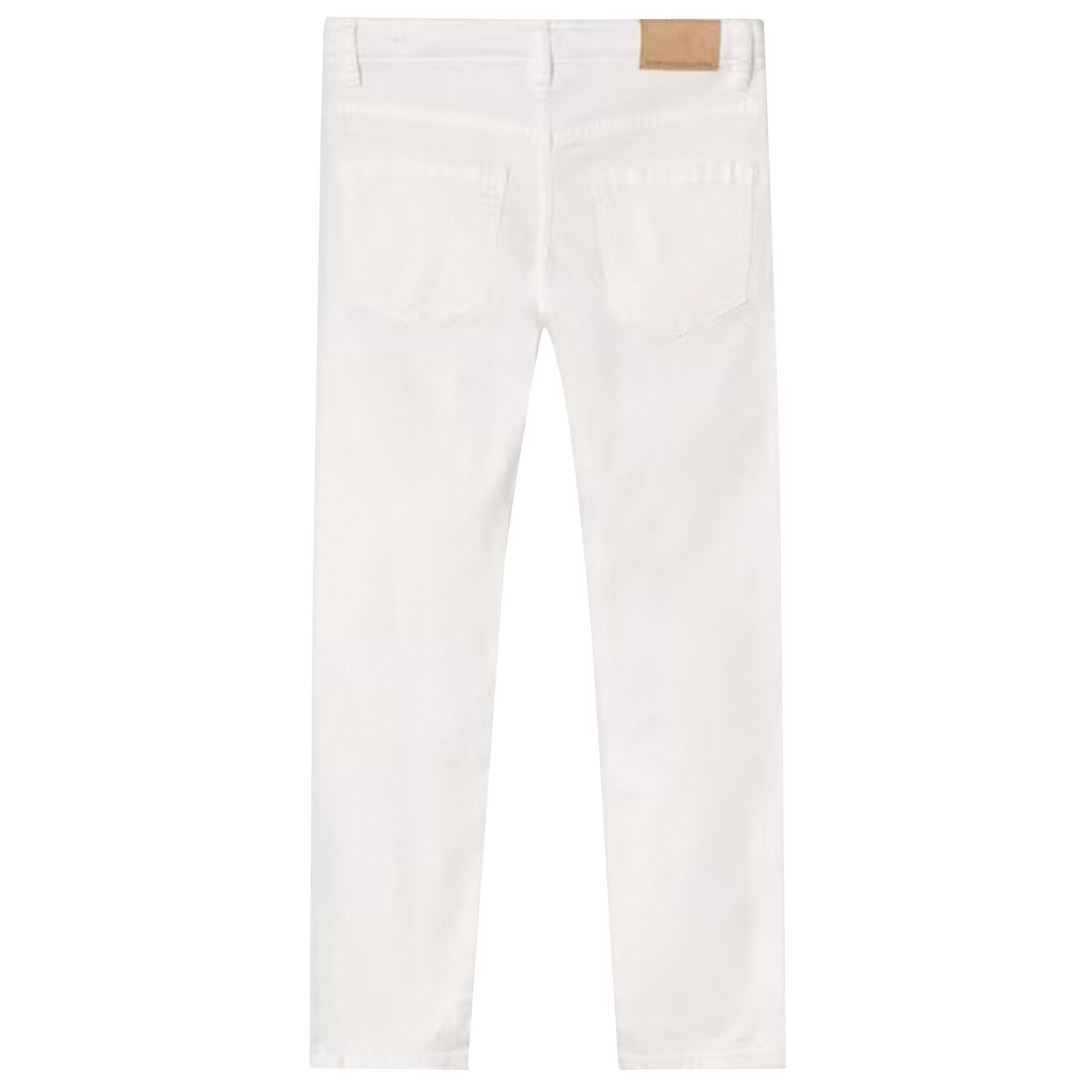 Boys White Chino Trousers, 1, hi-res image number null