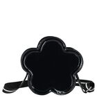 Girls Black Daisy Logo Handbag ( 19cm ), 1, hi-res
