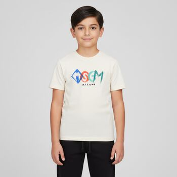 Boys Ivory Logo T-Shirt
