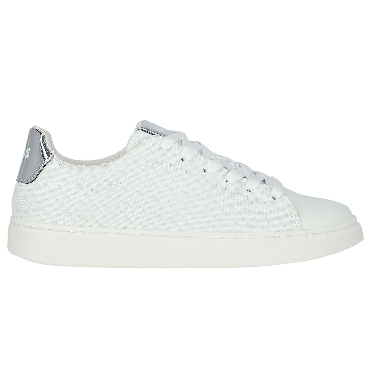 Girls White Logo Trainers, 1, hi-res image number null