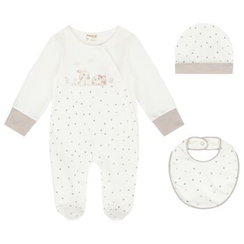 Ivory & Beige Babygrow Gift Set
