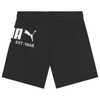 Boys Black Logo Shorts