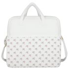 White Logo Bow Baby Changing Bag, 1, hi-res