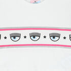 تيشيرت بالشعار باللون الابيض للبنات, 1, hi-res