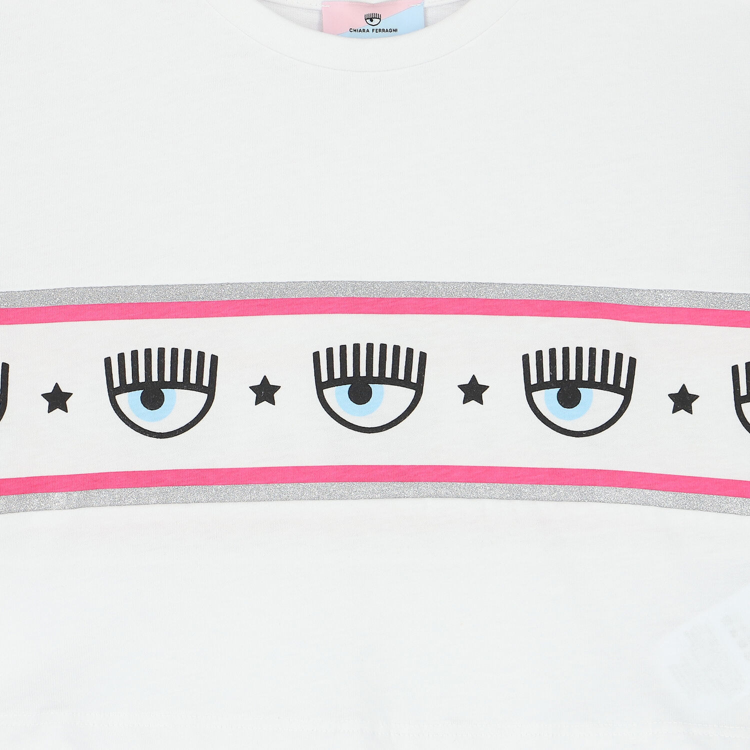 تيشيرت بالشعار باللون الابيض للبنات, 1, hi-res image number null