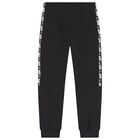 Boys Black Hot Wheels logo Joggers, 1, hi-res