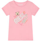 Girls Pink Logo T-Shirt, 2, hi-res