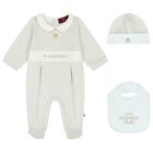 Baby Boys Blue Logo Babygrow Gift Set, 1, hi-res