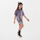 Girls Navy Blue Batman Embellished Dress, 1, hi-res