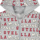 Younger Boys Grey Logo Hooded Zip Up Top, 1, hi-res