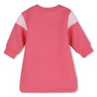 Baby Girls Pink Logo Dress, 1, hi-res