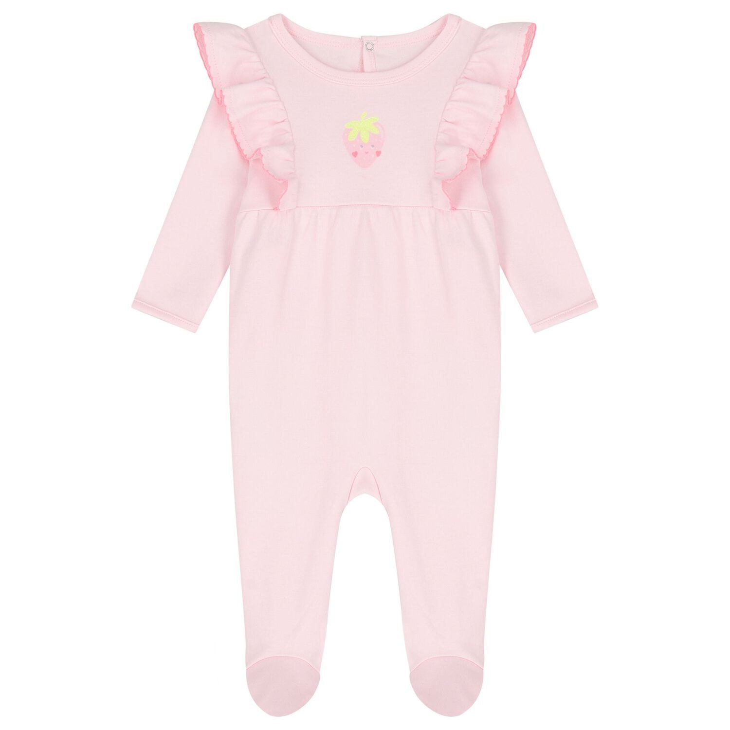 Baby Girls Pink Strawberry Babygrow Gift Set, 1, hi-res