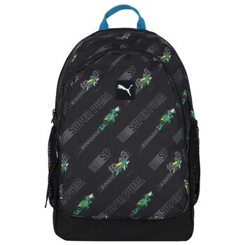 Boys Black Logo Backpack