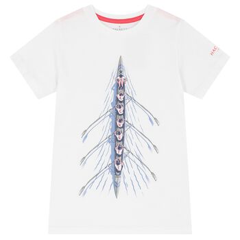 Boys White Logo T-Shirt
