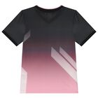 Boys Black & Pink Logo T-Shirt, 1, hi-res
