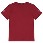 Boys Burgundy Logo T-Shirt, 2, hi-res