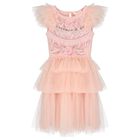 Girls Pink Embellished Tutu Dress, 1, hi-res