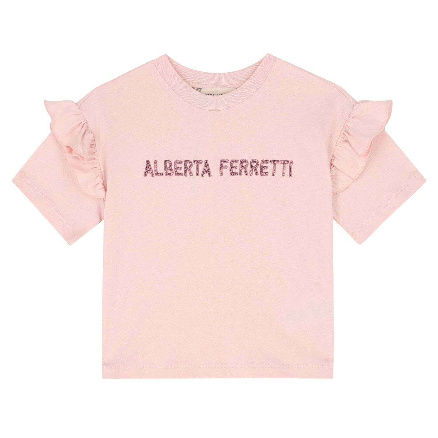 Girls Pink Logo T-Shirt, 1, hi-res image number null