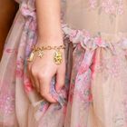 Girls Gold Cowgirl Charm Bracelet, 1, hi-res