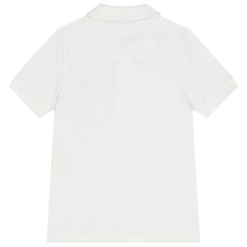 قميص بولو بشعار ميني مي للأولاد باللون ألابيض 