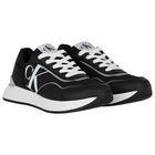 Black & White Logo Trainers, 1, hi-res