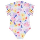 Girls Multi-Coloured Floral Swimsuit, 1, hi-res