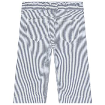 Baby Boys Blue & White Trousers, 1 Baby Boys Blue & White Trousers