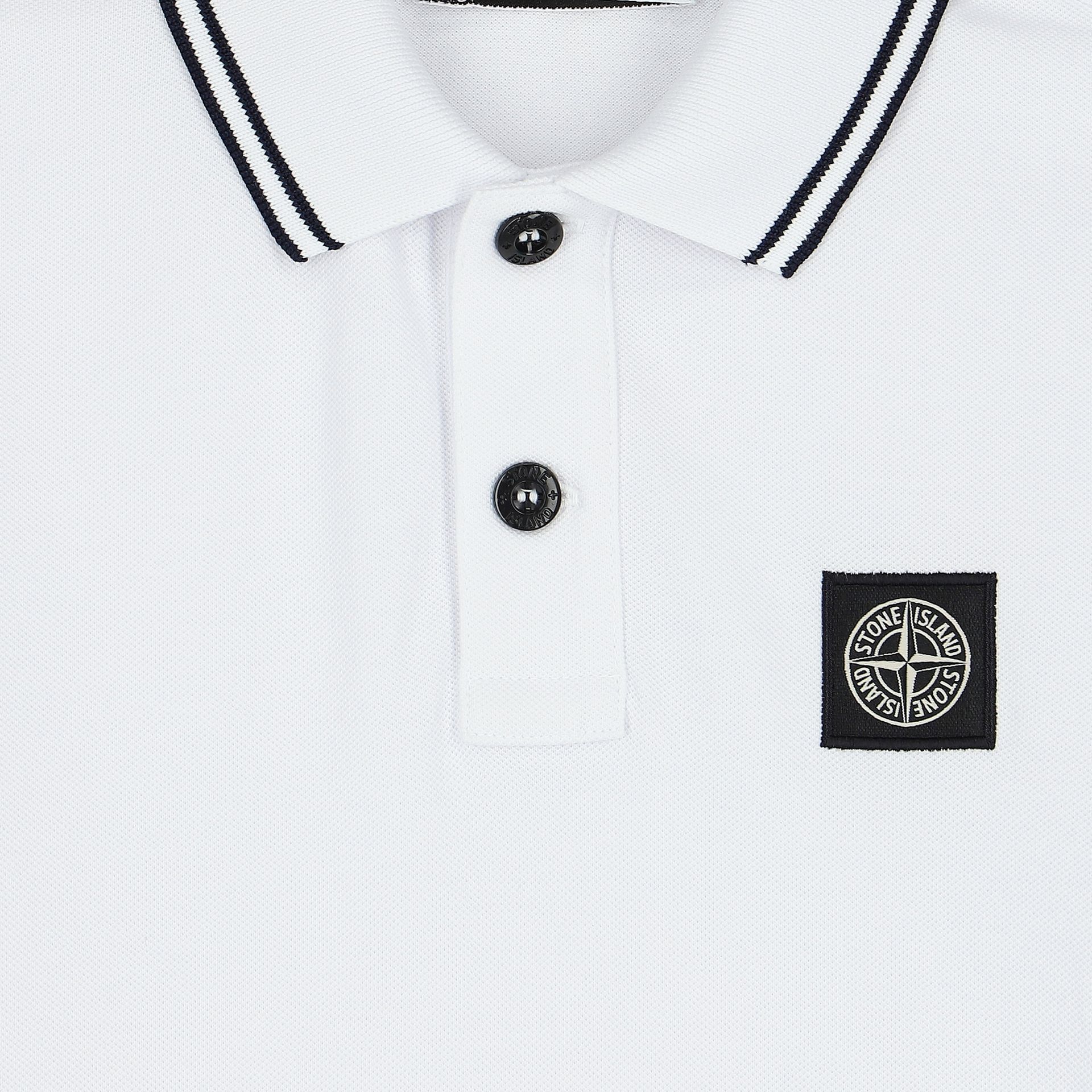 Stone island white polo on sale