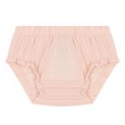 طقم فستان تول بشعار باللون  وردي للبنات , 2, hi-res