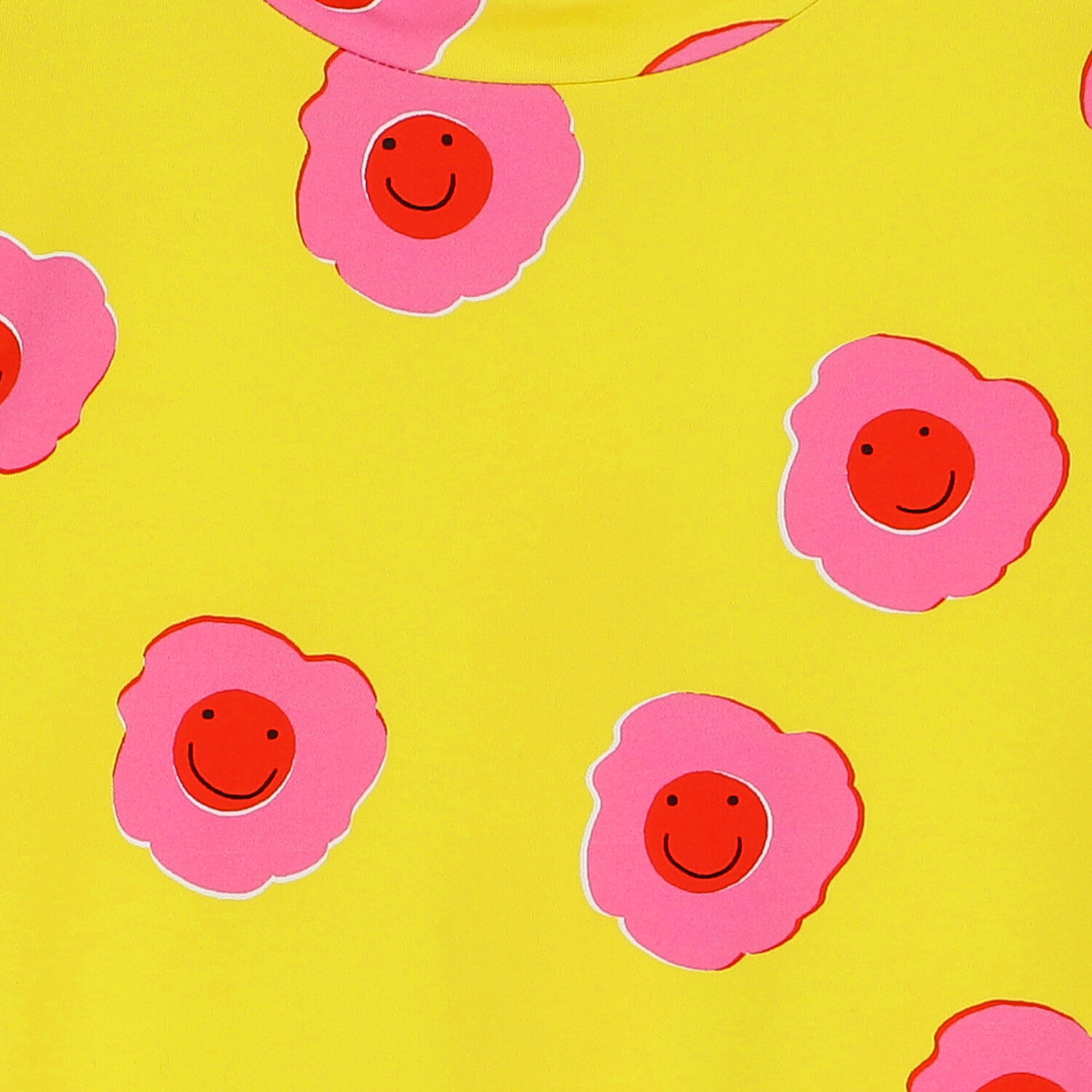 مايوة بنات بطبعة الزهور باللون الاصفر, 1, hi-res