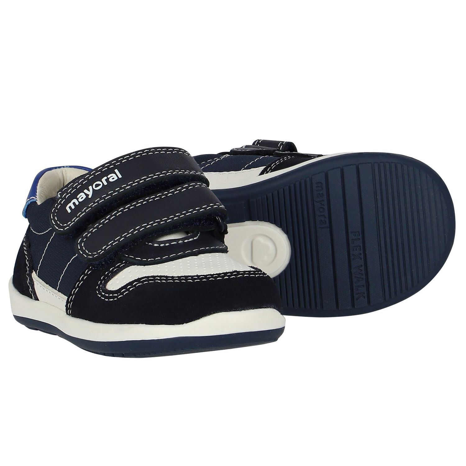 حذاء أولاد رياضي بالشعار باللون الكحلي, 1, hi-res