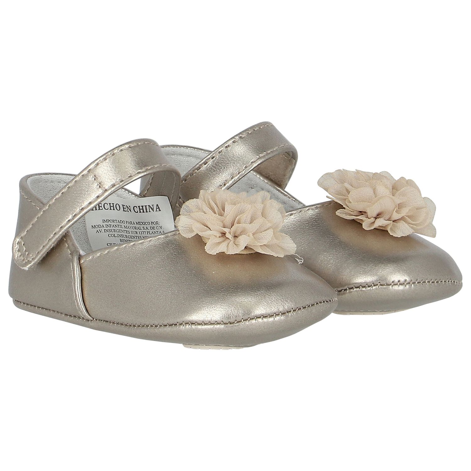 Baby Girls Metallic Pre Walker Shoes, 2, hi-res