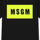 تيشيرت بالشعار باللون الاسود والاصفر نيون, 1, hi-res