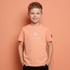 Boys Orange Logo T-Shirt, 4, hi-res