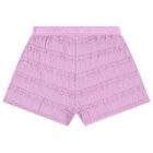 Girls Ivory & Lilac Shorts Set, 3, hi-res