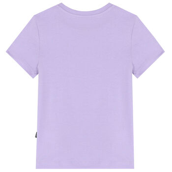 Girls Purple Logo T-Shirt