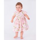 Baby Girls Pink Rose Dress, 1, hi-res