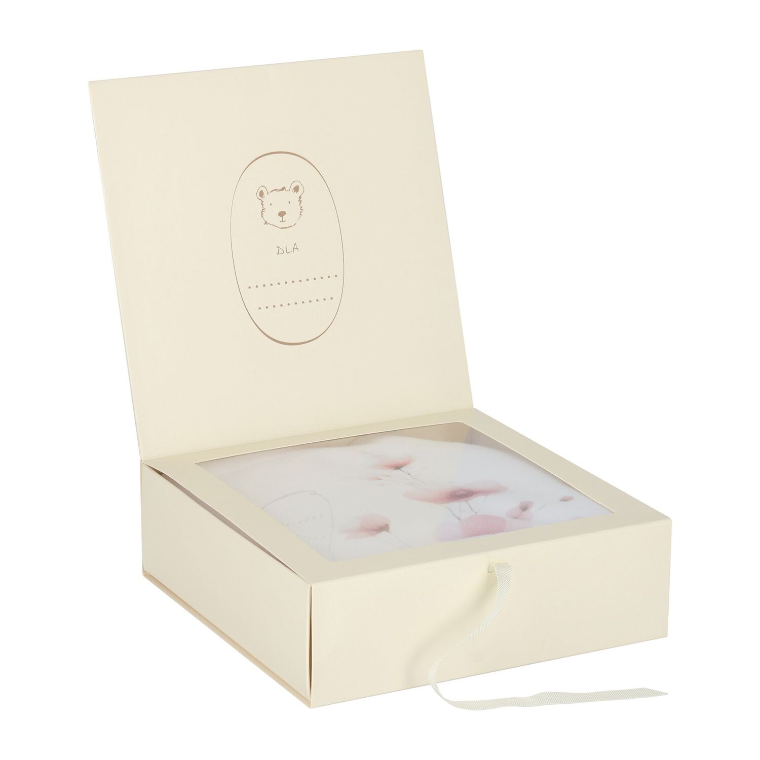 Baby Girls White & Pink Floral Babygrow Set, 1, hi-res image number null