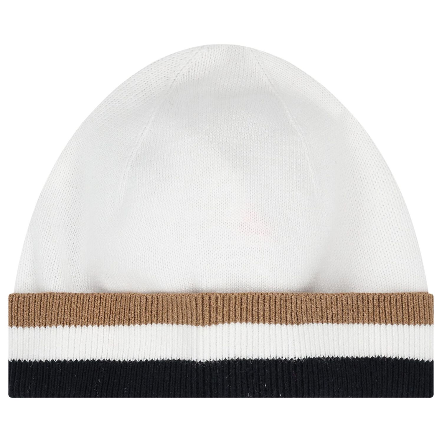 White Logo Hat & Booties Baby Gift Set, 1, hi-res