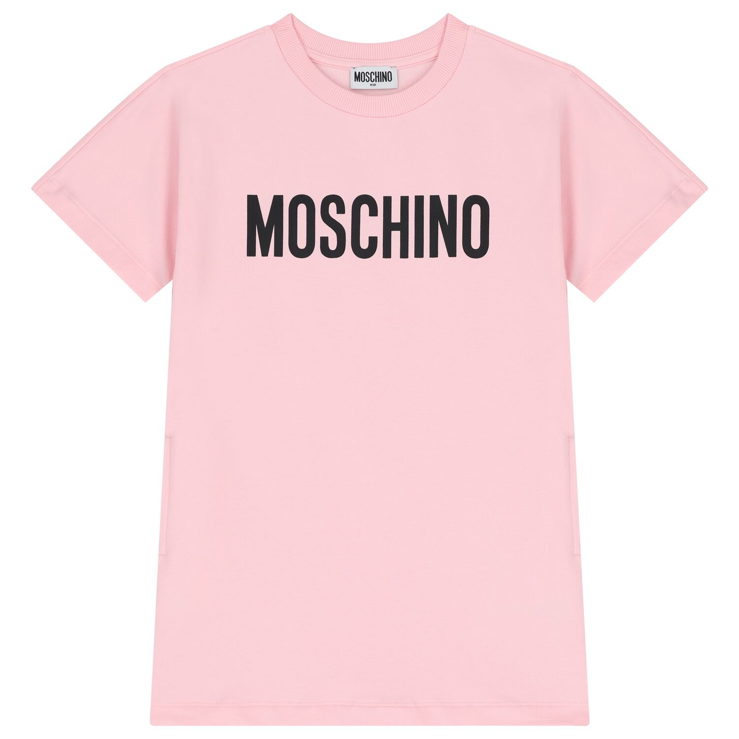 Girls Pink Logo Dress, 1, hi-res