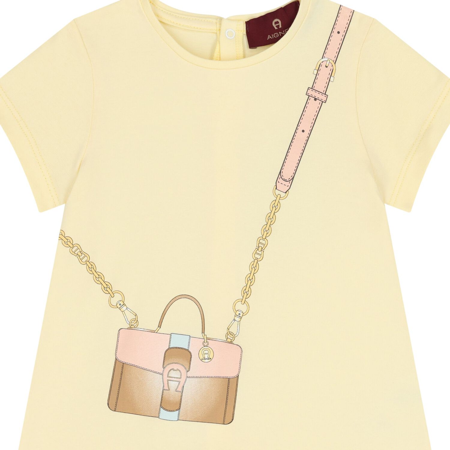 Younger Girls Yellow Crossbody Bag Dress, 2, hi-res