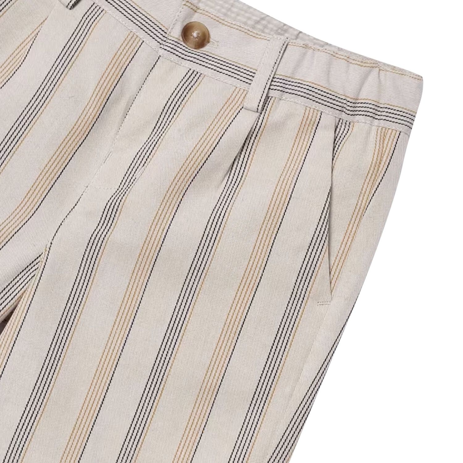 طقم أولاد شورت باللون الأبيض والبيج, 1, hi-res image number null