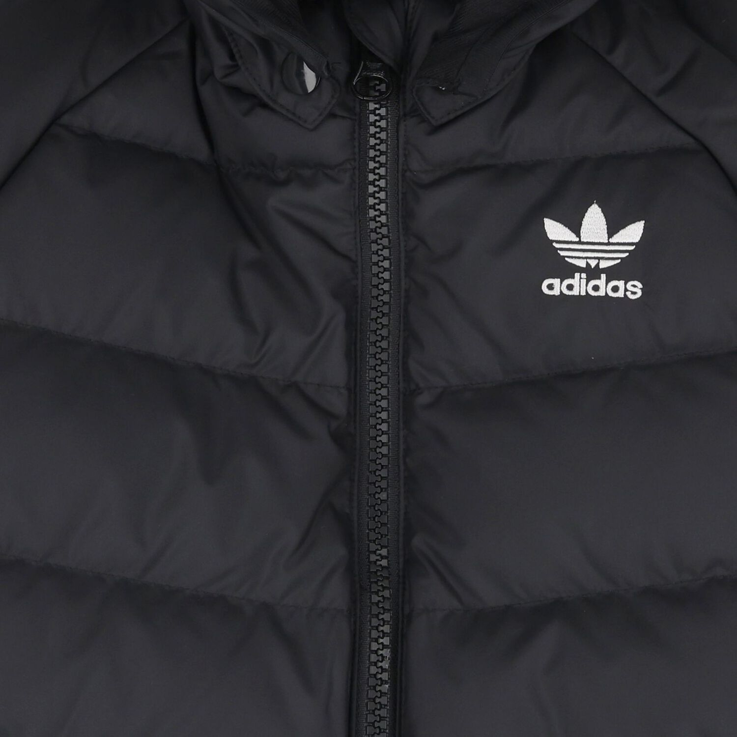 Younger Black Logo Puffer Jacket, 1, hi-res